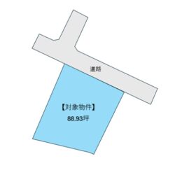 建築条件なしの88.93坪の広い土地です！合志、菊陽、大津方面へのアクセスも良い立地です！