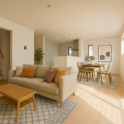 龍田小学校区、龍田中学校区の新築戸建！65.9坪の広い敷地、約19帖の開放的なLDK、玄関吹抜、大容量のパントリー完備！